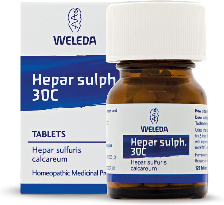 Hepar Sulphuris 30C - Pack of 125 Tablets