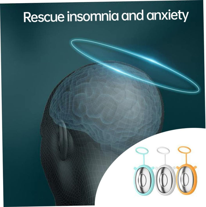 Sleep Aid Device Handheld Sleeping Device Anxiety Relief Sleep Instrument Deep Sleep Physical Massage Aid Sleep Device for Insomnia Yellow