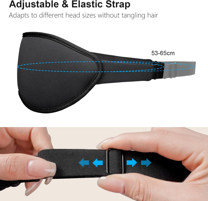 100% Light Blocking Sleep Masks for Men & Women-Zero Pressure Sleeping Eye Mask -3D Ergonomic Design Eye Movement and Eyelash Friendly, Ultra Comfortable Blindfold for Sleeping
