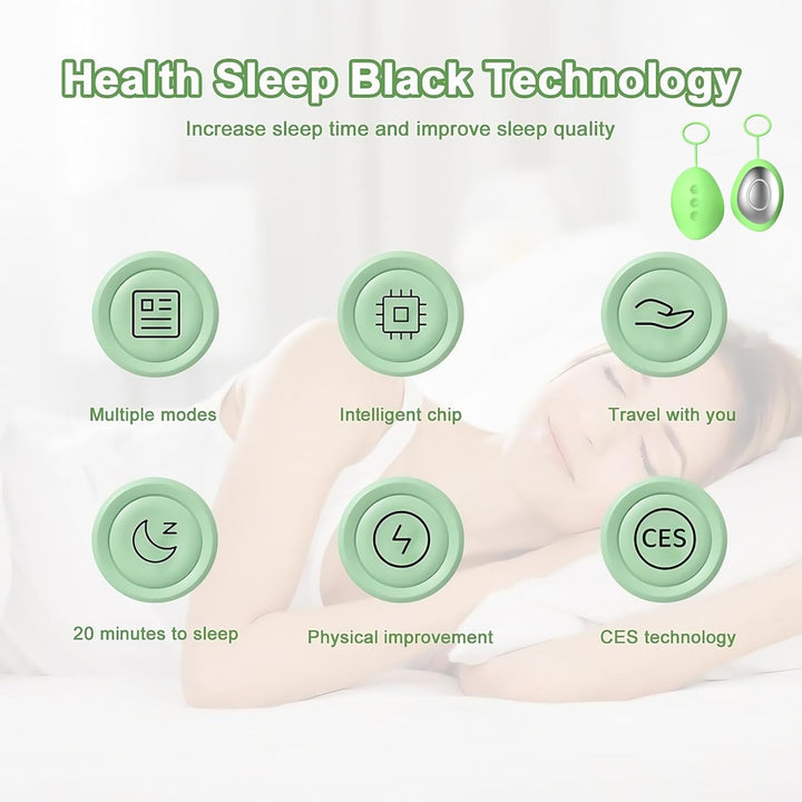 Sleep Ai-D Device,Handheld Stress Relief Tool,Anxiety Relief for Adults,Calms for Anxiety,Things to Help You Sleep at Night,Relieving Stress & Improving Deep Sleep,Enhance Sleep Quality(Green)