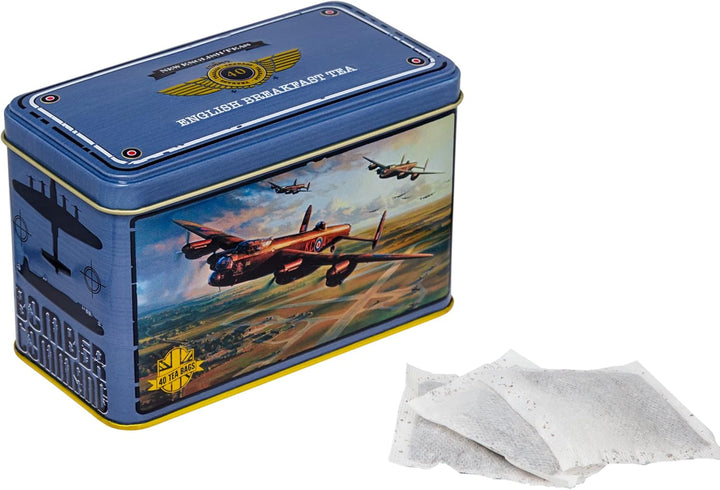 Lancaster Bomber Tea Tin with 40 Breakfast Teabags