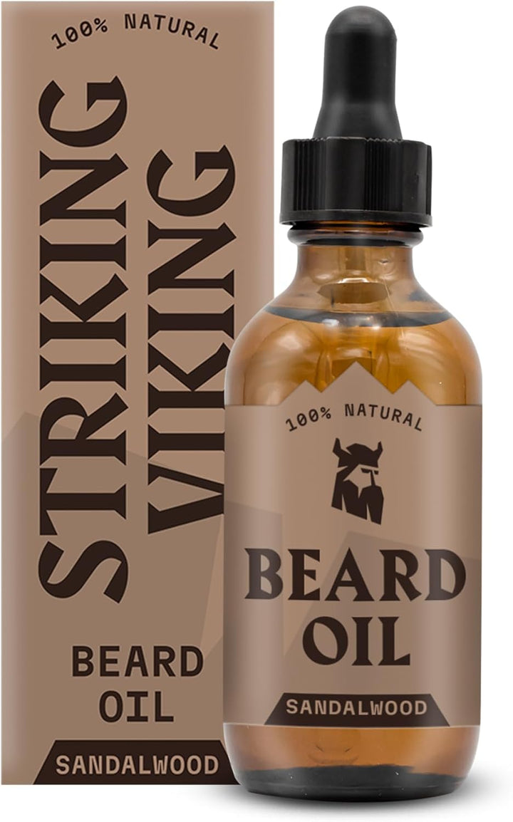 Beard Oil for Men - 60 Ml, Vanilla Scent - Naturally Derived Conditioner with Almond, Tea Tree, Argan & Jojoba Oil for Beard Growth, Softening & Moisturising