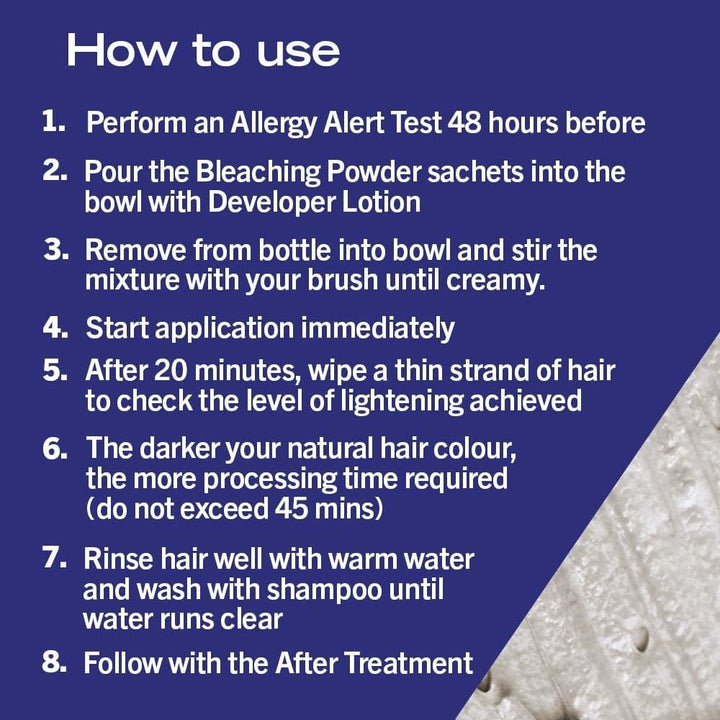 Schwarzkopf  Powder Bleach Bold Blonde Permanent Hair Colour 00P, Long Lasting Blonde Hair Bleach for up to 9 Levels of Lift, Blonde Bleach for Eye Catching Results