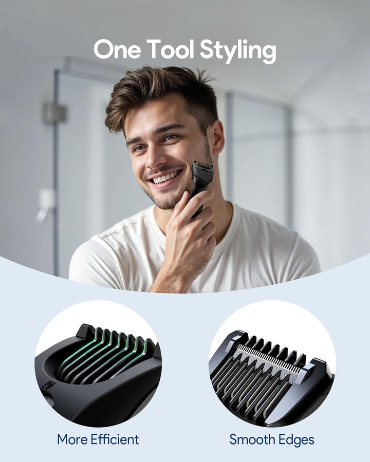 14-In-1 Adjustable Guard Comb 0.4-10Mm, Compatible with QP2734 QP2824 QP2520 QP2530 QP2620 QP2630 - Built-In Dial Guide Guards Attachment Perfect for Shaving & Grooming, Not Fit Pro Series