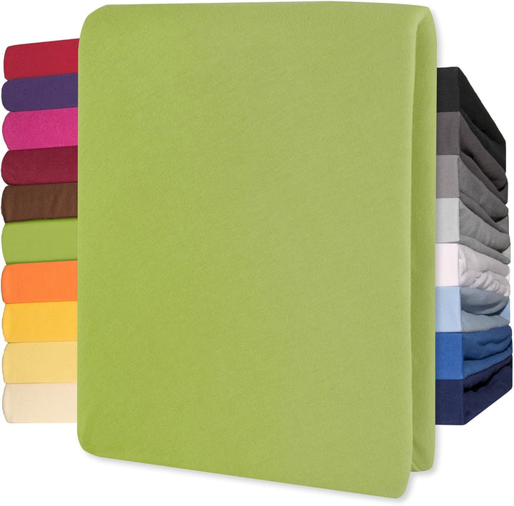 Lucina Fitted Sheet Cotton 200X200-200X220 Cm Royal Blue