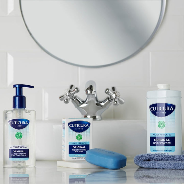 Mildly Medicated Body Powder 250G | Personal Hygiene | Sweat Control | Chafing & Friction Prevention | Itching Relief