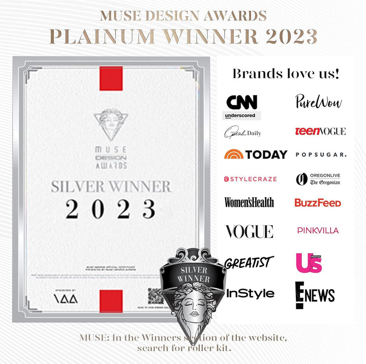 Gua Sha & Jade Roller,Guasha Tool Face, Self Care Gift for Women and Men, Massager for Face, Eyes, Neck Care, Skin Care Gifts - Rose Quartz