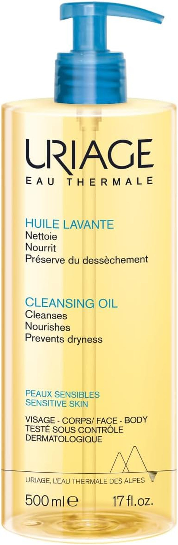 Cleansing Oil 1L - Body & Face - Sensitive Skin - Cleanses, Nourishes, Prevents Dryness - with Gentle Superfatting Agents Leaving a Soft, Protective Film on the Skin