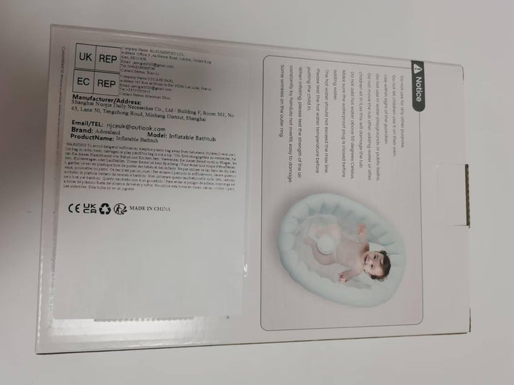 Inflatable Baby Bath, Portable Foldable Travel Bath Tub, Collapsible Non-Slip Infant Bath Tubs Baby Essentials for Newborn Mini Air Swimming Pool Bathtubs for Toddler Boys and Girls 0-12 Months