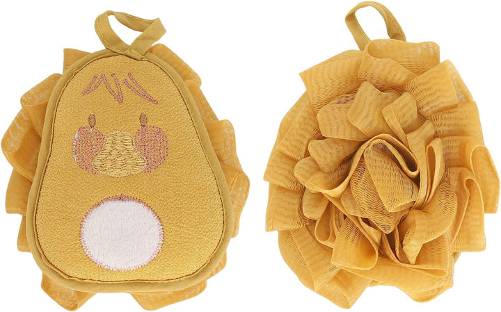 Shower Pouf, 2Pcs Shower Loofah Soft Mesh Household Men Women Washing Cleaning Scrubber Ball Loofah Puffs for Body for Bathroom