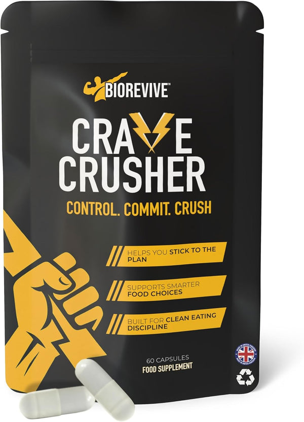 Crave Crusher – Appetite Suppressant with 5-HTP, Glucomannan, Green Tea, Chromium & Black Pepper for Craving Control, Metabolism Support & Weight Management