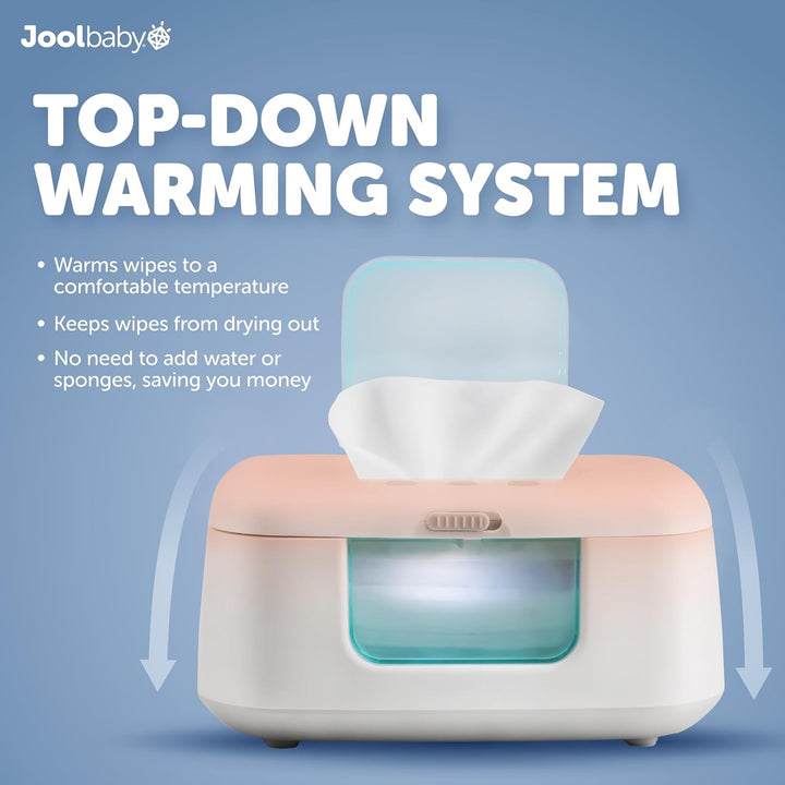 Tinybums Baby Wipe Warmer & Dispenser with LED Changing Light & On/Off Switch (Aqua) - Jool Baby