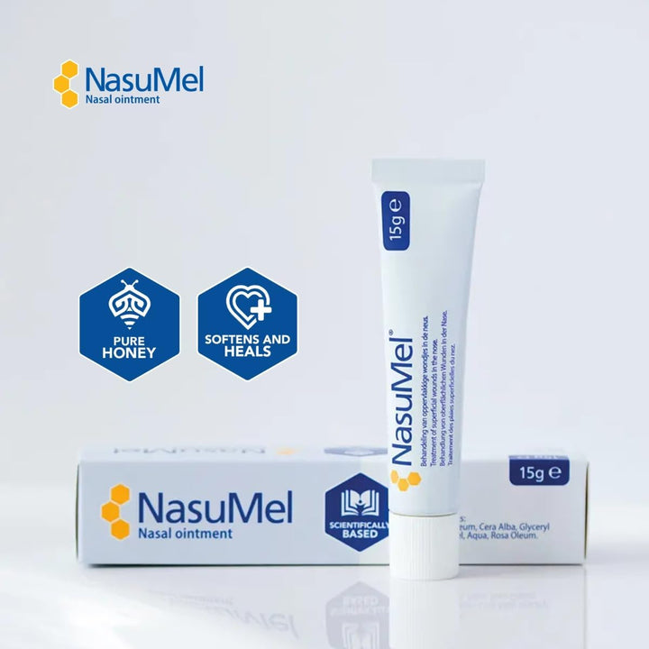 Nasal Ointment with Pure Honey – for Wounds and Crusts in the Nose – Irritated Nasal Mucosa- 15 G