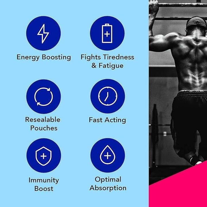 Glucose 18G Energy Konjac Jelly - Running Gels, Glucose Gel for Sugar Levels - Energy Gels for Running & Sports Hydration - Workout Gel for Athletes (5 Pack)