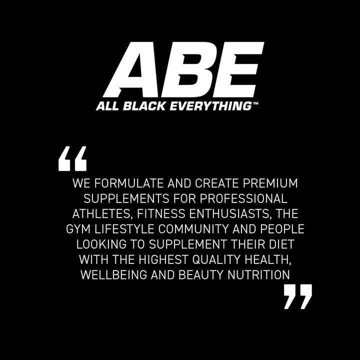 ABE Pre Workout - All Black Everything Pre Workout Powder, Energy & Physical Performance with Citrulline, Creatine, Beta Alanine (375G - 30 Servings) (Tropical)