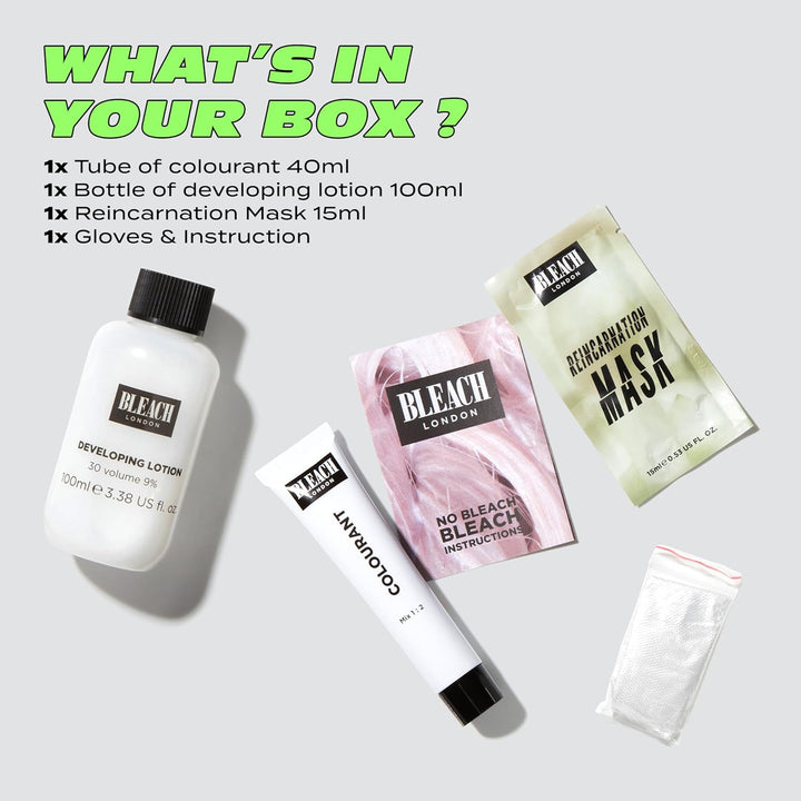 No Bleach Bleach - Persulfate-Free High Lift Tint for Gentle Lightening - Takes Hair up to 5 Shades Lighter - Suitable for All Hair Types - (Complete Kit)