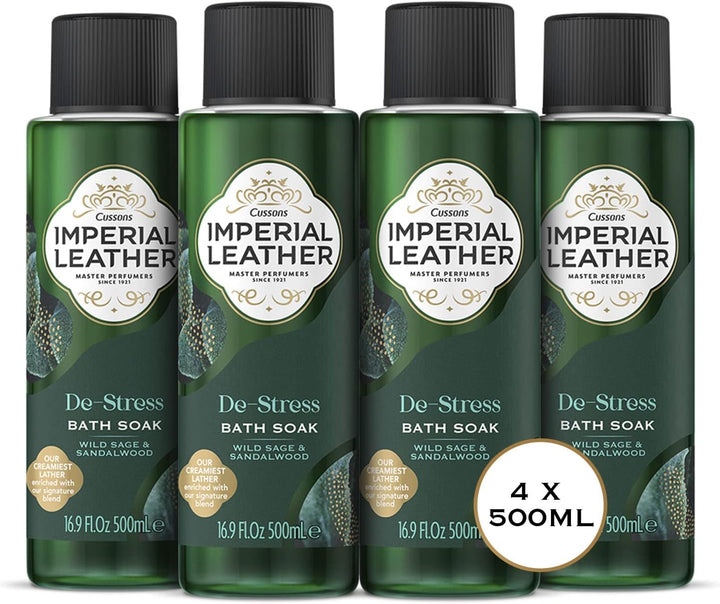 Relaxing Bath Soak, Lavender & Wild Iris, Rich & Creamy Bubble Bath, Gentle Skin Care, Bulk Buy, Pack of 4 X 500Ml