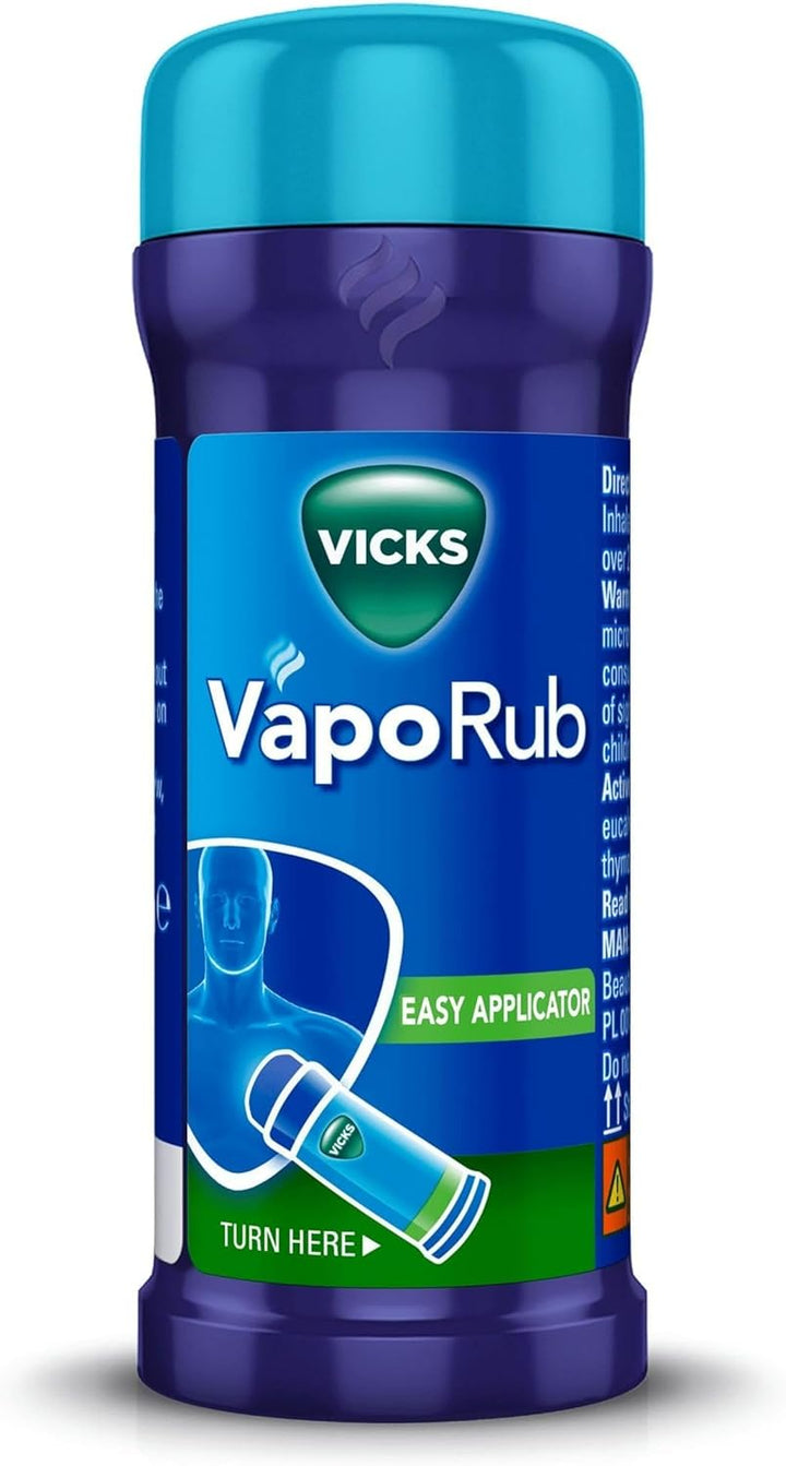 Vaporub'S with Easy Application, Twist and Apply on Chest for 4 Cold Symptom Relief