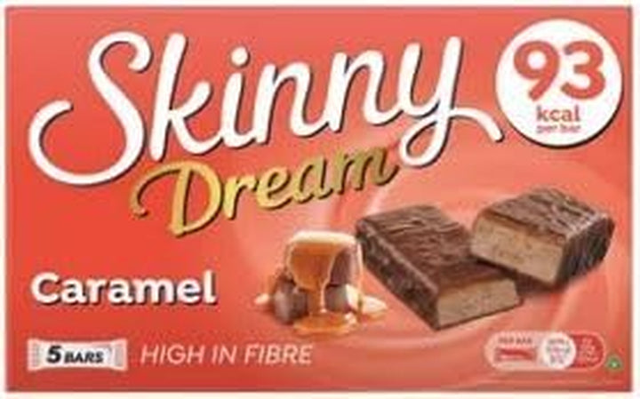 Skinny Dream Snack Bars Variety Pack, Salted Caramel, Millionaires Shortbread, Caramel, Rocky Road and Kitchenfella 14 Day Healthy Eating Challenge Postcard