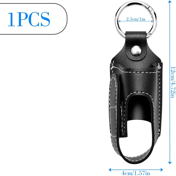 Portable Asthma Inhaler Holder, PU Leather Velcro Holster with Clip for Adults and Kids Asthmatic