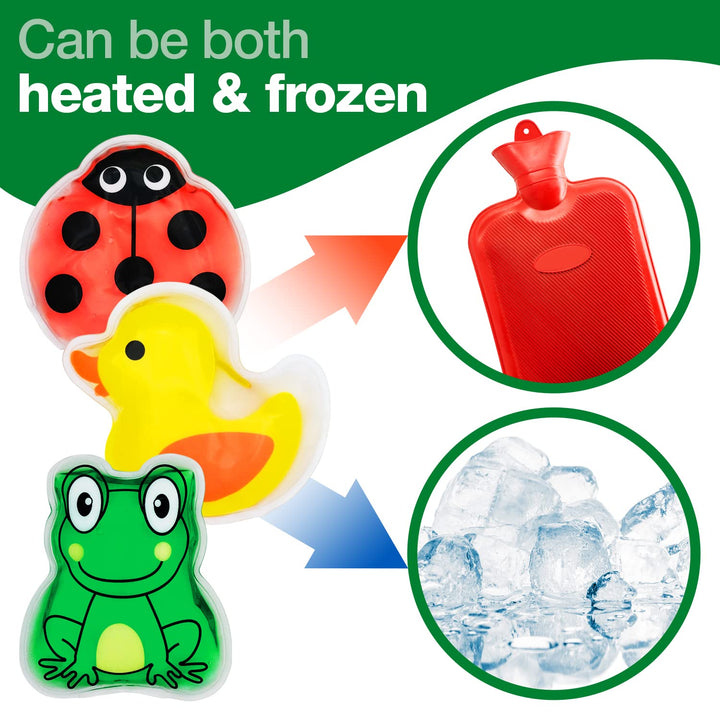 Hypagel Kids Gel Reusable Packs (Hot or Cold) - Pack of 3 for Bumps, Bruises, Muscle Pains