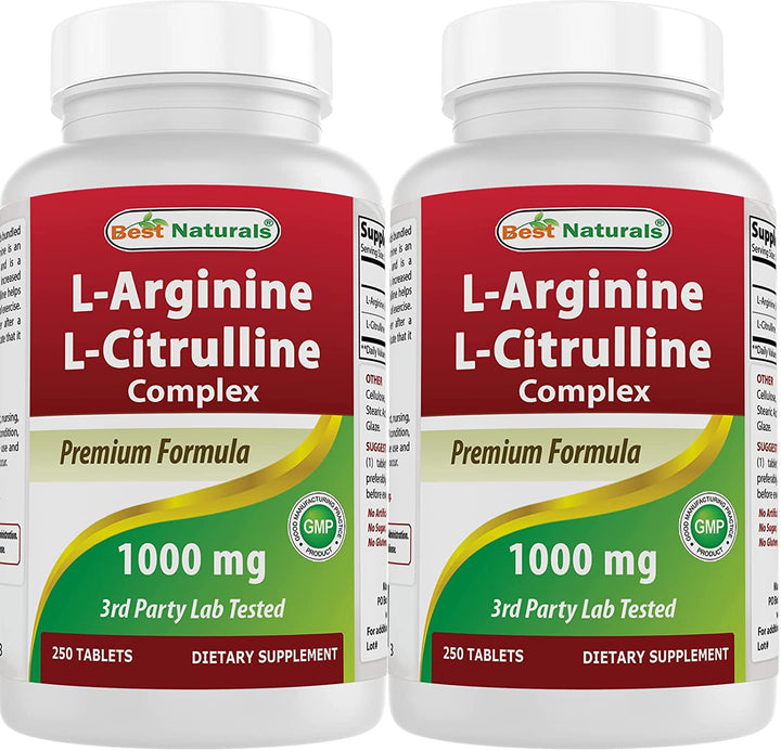 L-Arginine L-Citrulline Complex 1000 Mg 120 Tablets