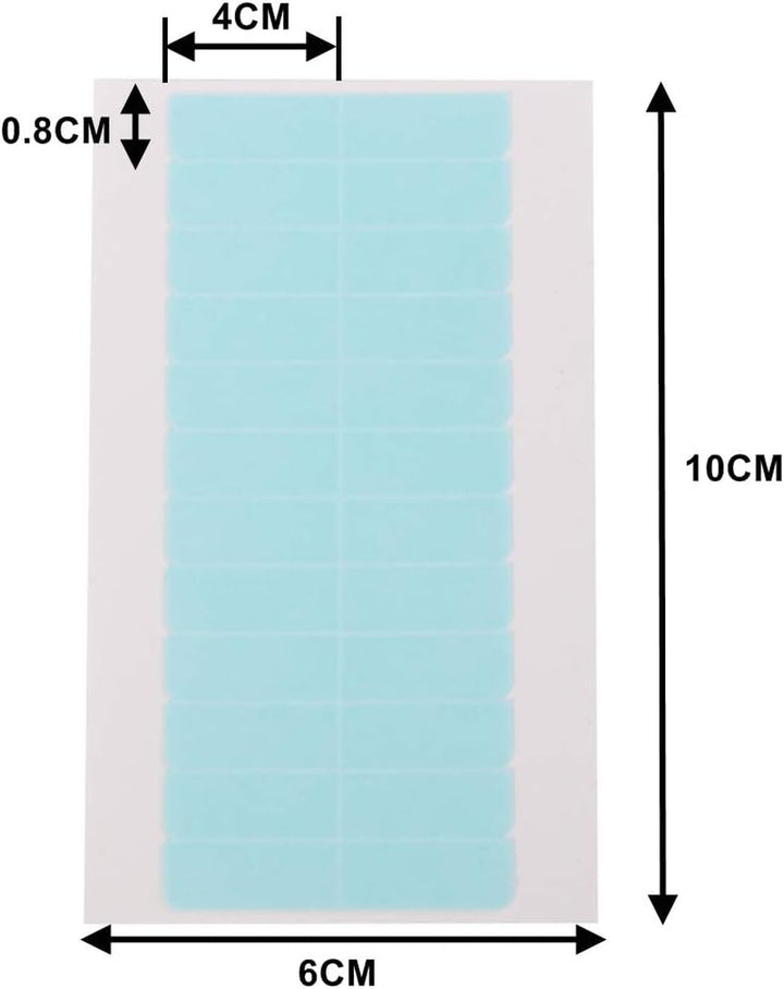 Hair Extension Tape Tabs,60 Pcs Double Sided Adhesive Human Hair Tape for Replacement, 4 X 0.8Cm