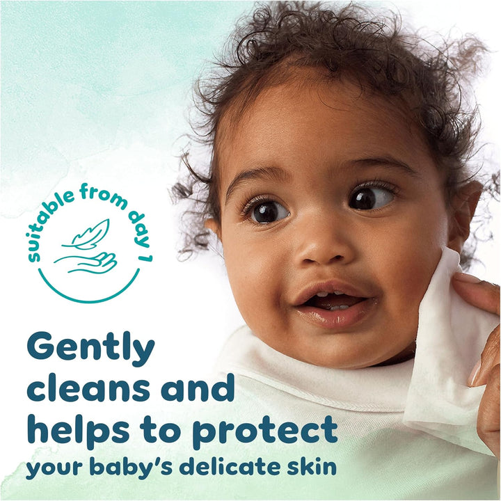 Harmonie New Baby Wipes Plastic Free 9 Packs of 46 Wipes, 414 Baby Wet Wipes, Help Restore Natural Skin Ph