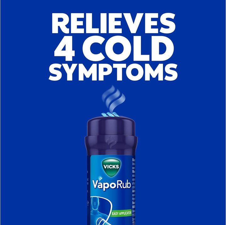 Vaporub'S with Easy Application, Twist and Apply on Chest for 4 Cold Symptom Relief