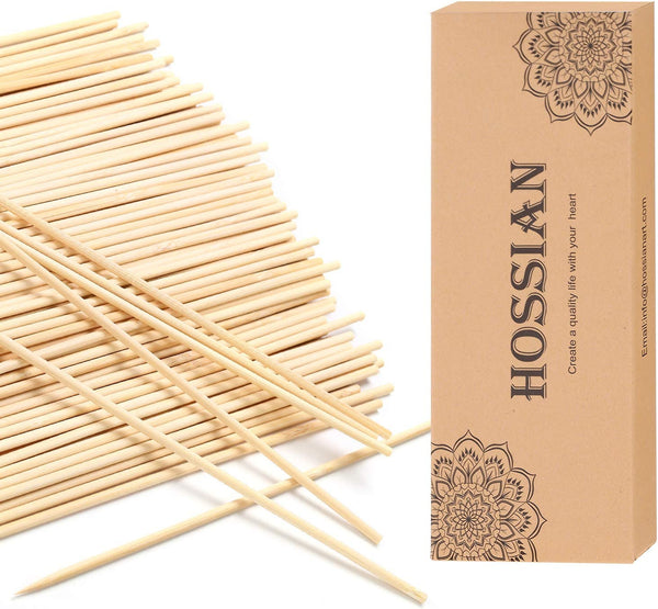 100PCS Reed Diffuser Sticks - Wood Rattan-Reed Sticks -Diffuser Glass Bottles-Diffuser Refills- Spa-Aromatherapy (7''18Cm)