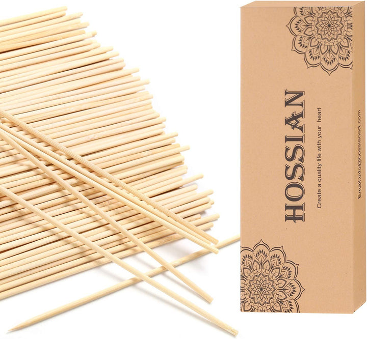 100PCS Reed Diffuser Sticks - Wood Rattan-Reed Sticks -Diffuser Glass Bottles-Diffuser Refills- Spa-Aromatherapy (7''18Cm)