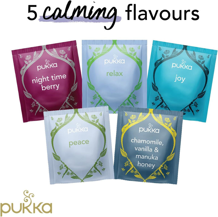 | Calm Herbal Tea Selection Gift Set Box | Ideal Gifts for Women & Men Christmas, Birthday, Anniversary & Self-Care | Perfect for Bedtime | 30 Tea Bags | 5 Delicious Flavours