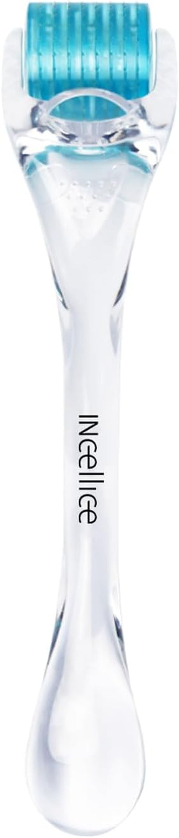 Derma Roller 0.5Mm, 200 Real Individual Needles, Microneedling Roller for Hair Beard Growth, Titanium Micro Needling Roller for Face Body Scalp Men and Women