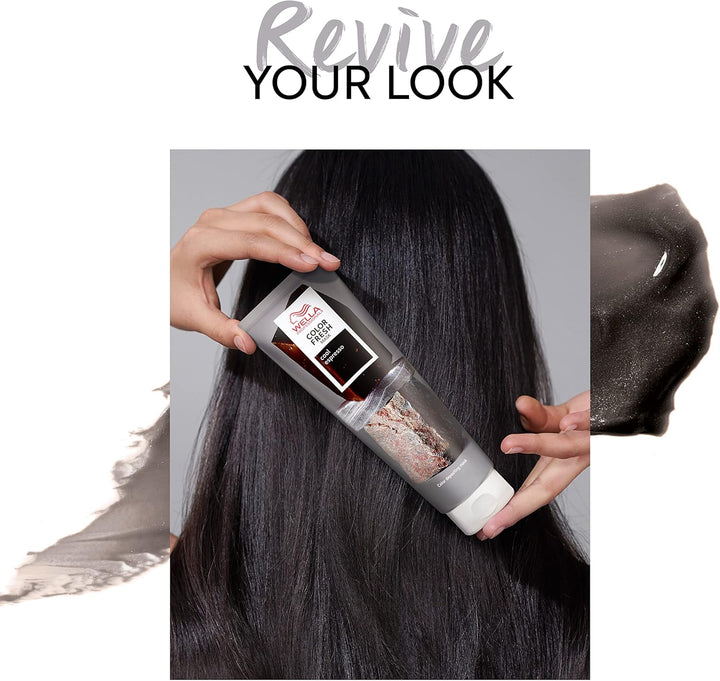 Color Fresh Mask Temporary Color Refresh Treatment, Semi Permanent Hair Dye, Hair Gloss Treatment for Brown Hair, Cool Espresso 150Ml