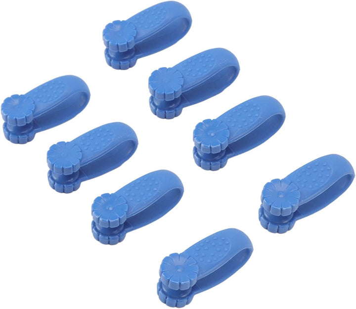 Hand Acupressure Clamp/Holder Set Plastic Headache Relief Massager Tool for Busy Professionals (Blue)