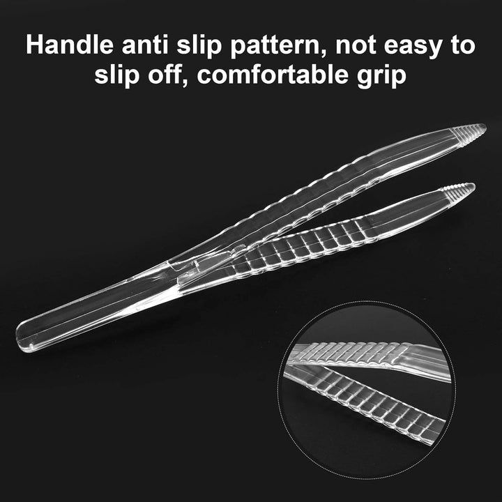 Tick Tweezers, 50 Pcs Plastic Tweezers,First Aid Plastic Tweezers 12.3Cm, Tweezers First Aid,Ideal for Health & Beauty First Aid Medical DIY Arts & Crafts