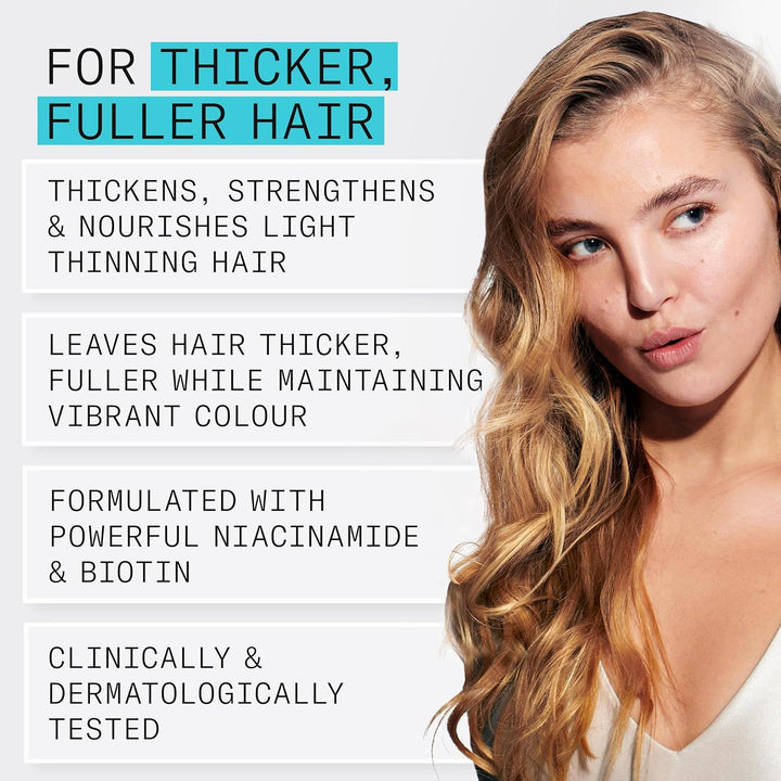 Nioxin System 3 - Hair Thickening System for Damaged Hair with Light Thinning - Biotin & Niacinamide - Shampoo, Conditioner, Serum