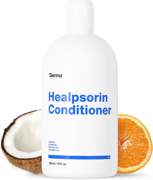 Healpsorin Psoriasis Scalp Treatment Conditioner - Helps Relieve Dandruff, Seborrheic Dermatitis & Psoriasis Symptoms for Shiny, Flake-Free Hair. 500Ml