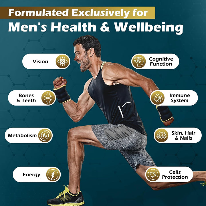 VITAGENERICS  Multivitamin & Minerals plus Omega 3, 30 Tablets plus 30 Capsules, with Zinc, Iron & B Vitamins, Made in UK