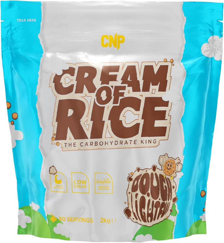 Cream of Rice Carbohydrate, Low Sugar, for Energy & Recovery with Easy Digestion, 2Kg 40/80 Servings 8 Flavours (2Kg, Cherry Bakewell)