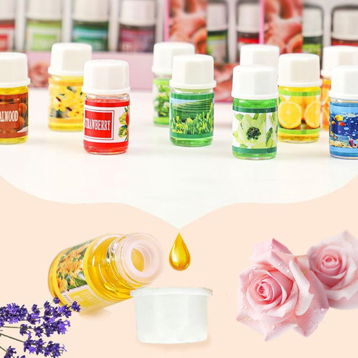 Diffuser Oils – 12 Pieces Fragrance Oil for Humidifiers – Natural Scents Soluble 2Ml Atmosphere for Car Interior Room
