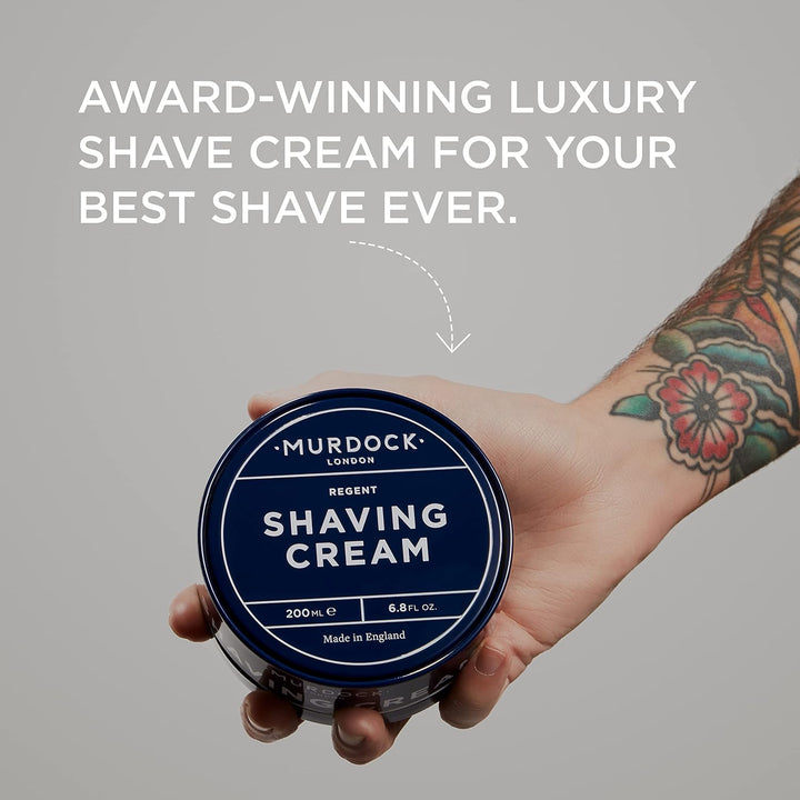 Shaving Cream | Rich Luxurious Texture Softens and Soothes | Made in England | 200Ml