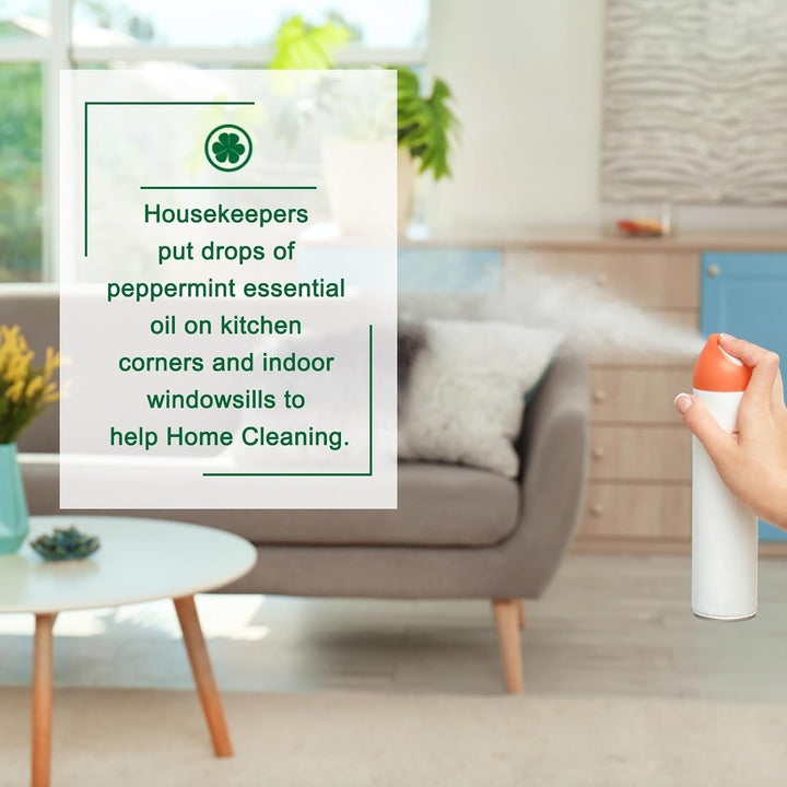 Peppermint Essential Oil 100Ml - Pure Natural Essential Oils Strong,Fresh Minty Scent Increases Clarity - Perfect for Aromatherapy,Diffuser, Clear Breathing-Strong Peppermint Oil