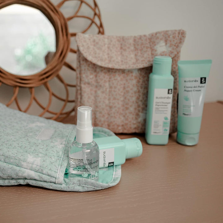 Neceser Tela Viaje Azul Lote 5 Pz