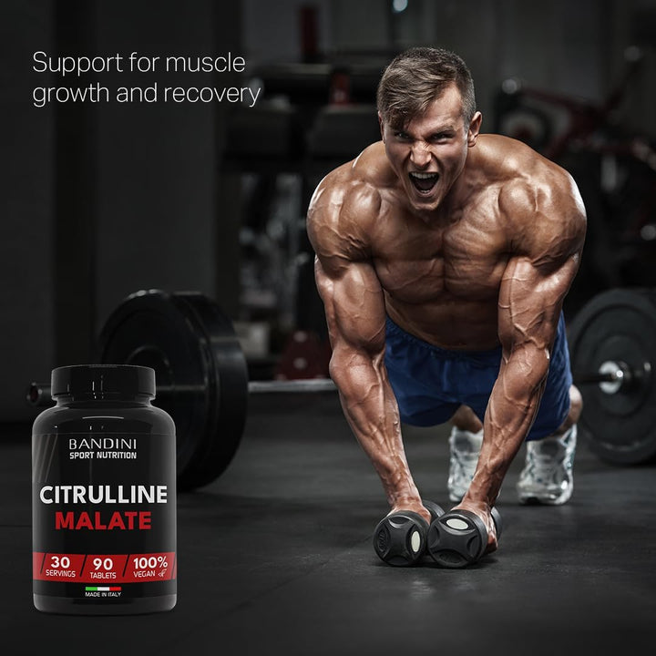 ® CITRULLINE Malate 90 Tablets 3000 Mg per Daily Dose - Extra-High Dosage (1 Month Coverage) - 100% Vegan L-Citrulline from Fermentation - Citrullin for Athletes and Bodybuilders