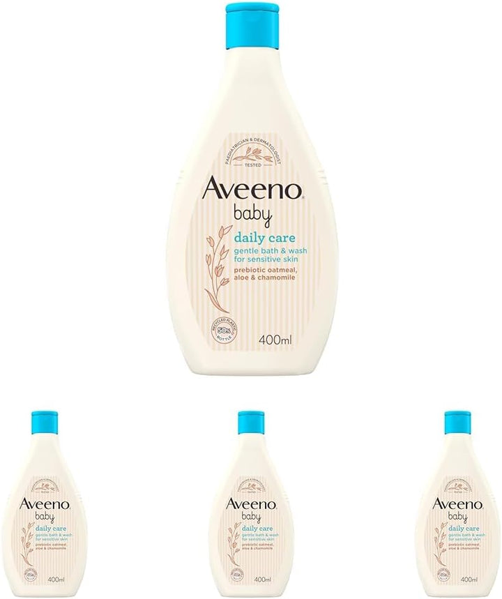 Daily Care Hair and Body Wash (1 X 400 Ml), Tear-Free Baby Wash with Gentle Fragrance with Collodial Oatmeal, Gently Cleanses and Leaves Skin Feeling Moisturised, for Sensitive Skin