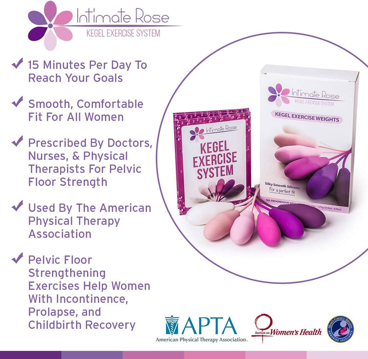 Kegel Balls for Women – Pelvic Floor Strengthener and Weights Exerciser for Tightening & Control - Set of 6 Silicone Kegel Devices for Women – Premium Trainer for Beginners & Advanced