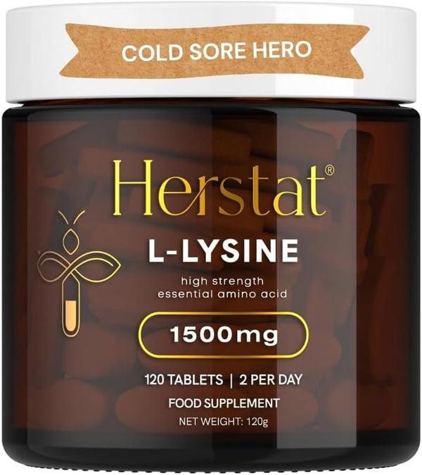 L-Lysine 1500Mg | High Potency Essential Amino Acid, Vegetable Tablets, 120Ct
