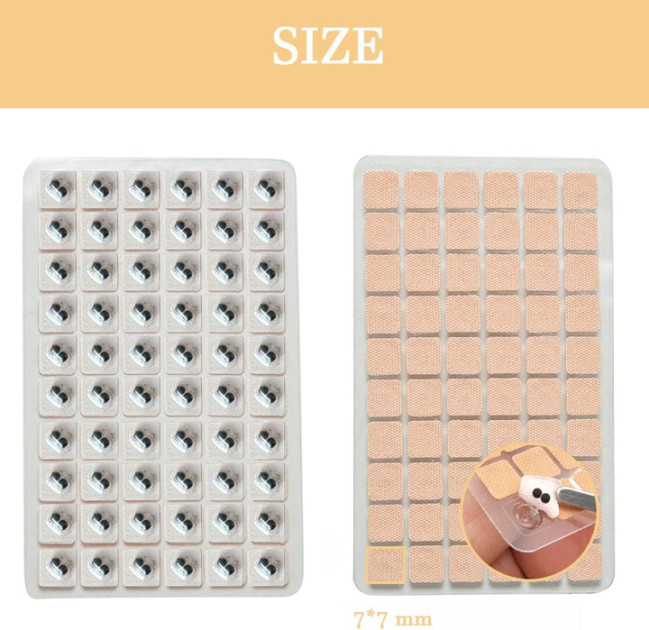 600 Pcs Acupuncture Vaccaria Ear Seeds Disposable Ear Press Seeds Acupuncture Vaccaria Massage Bean Ear Press Patch Use for Ear(10 Sheets)