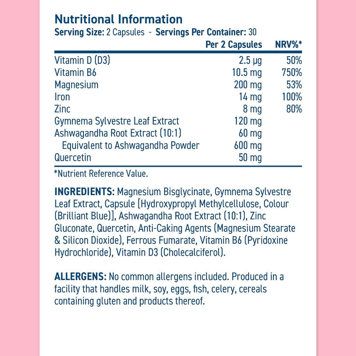 - Solutions - Menopause Complex - Vegan Capsules with Natural Hormonal Support - Best Fatigue Relief - Best Immune Support - Enhances Hormonal Balance - (60 Capsules – 30 Servings)